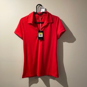 Nike dry fit golf shirt, Red size S, new with tags!